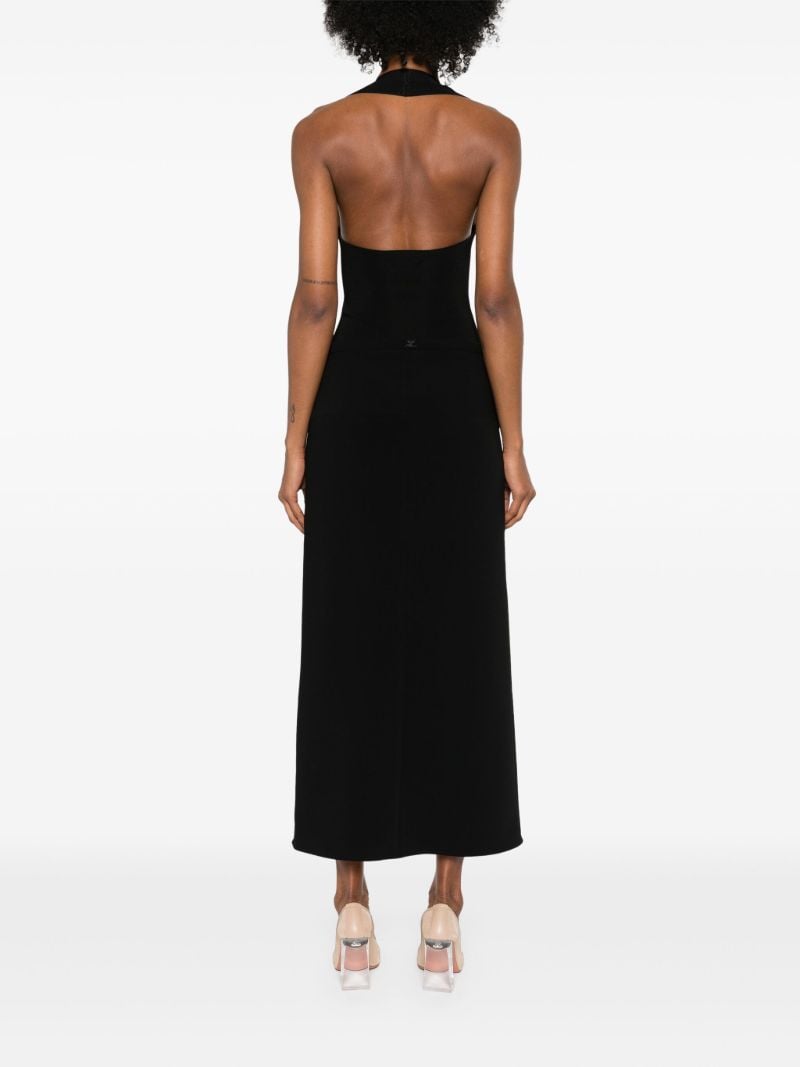Black Halterneck High Cut Bodysuit