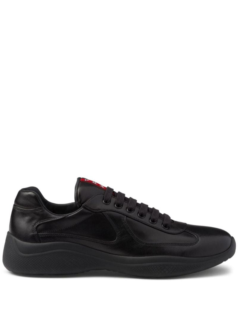 Black America's Cup Leather Sneakers