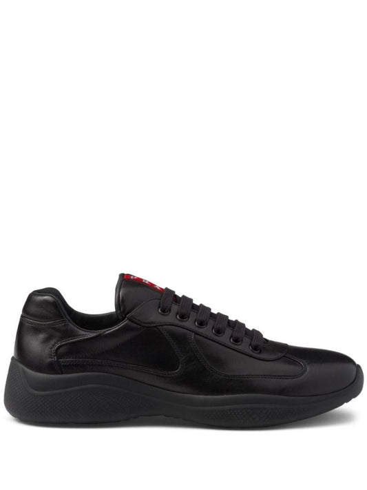 Black America's Cup Leather Sneakers