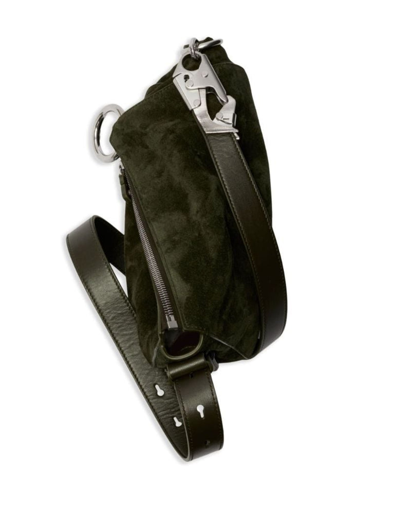 Green Knight Small Suede Shoulder Bag