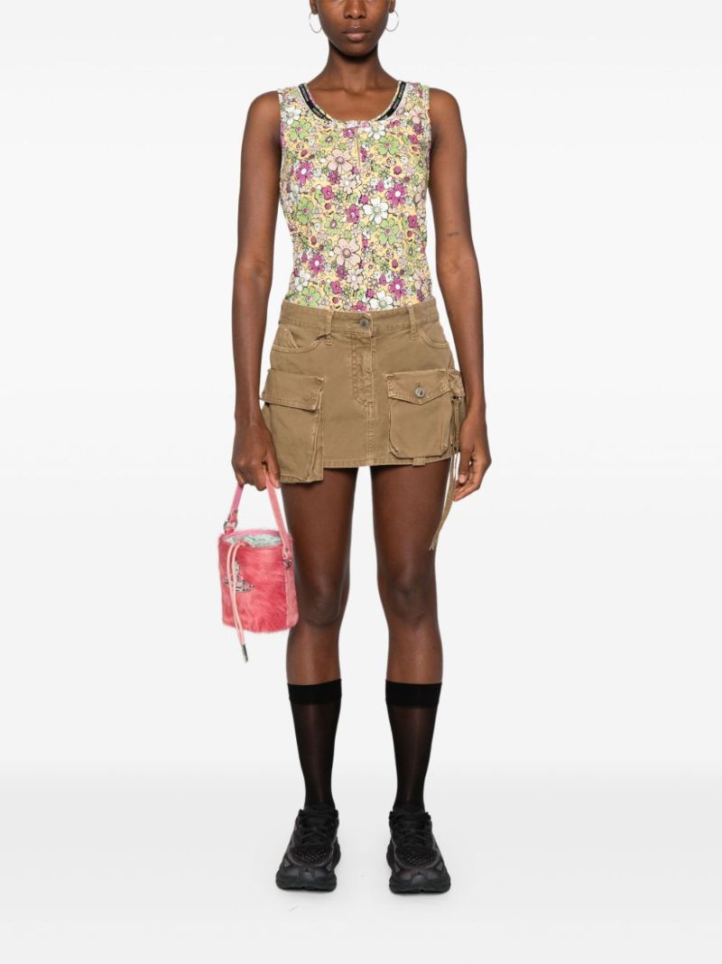 Floral Folded Top