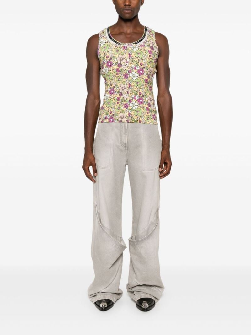 Floral Folded Top