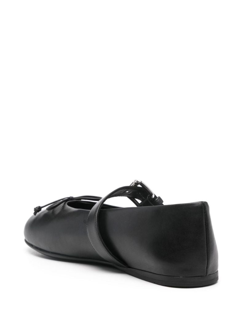 leather ballerina shoes
