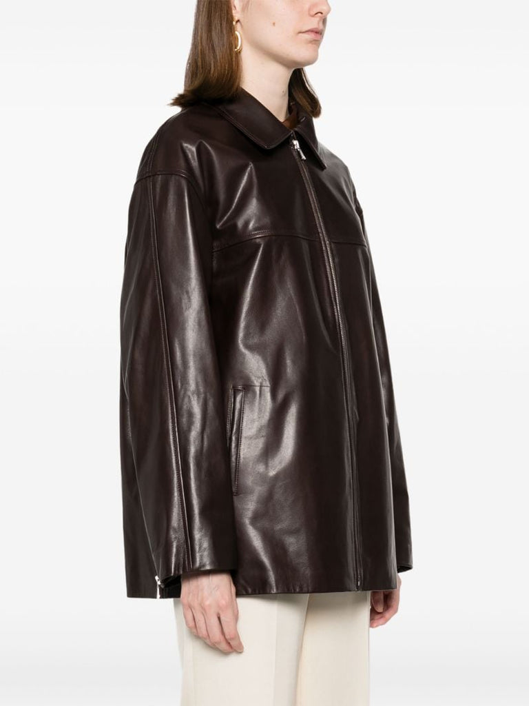 Brown Layne Leather Jacket