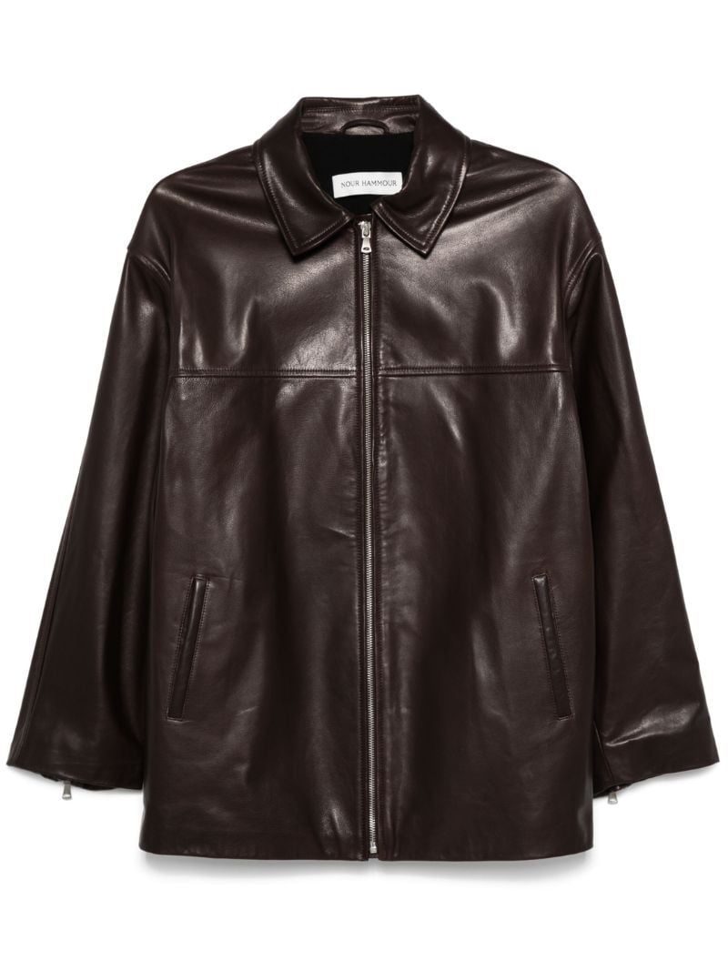 Brown Layne Leather Jacket