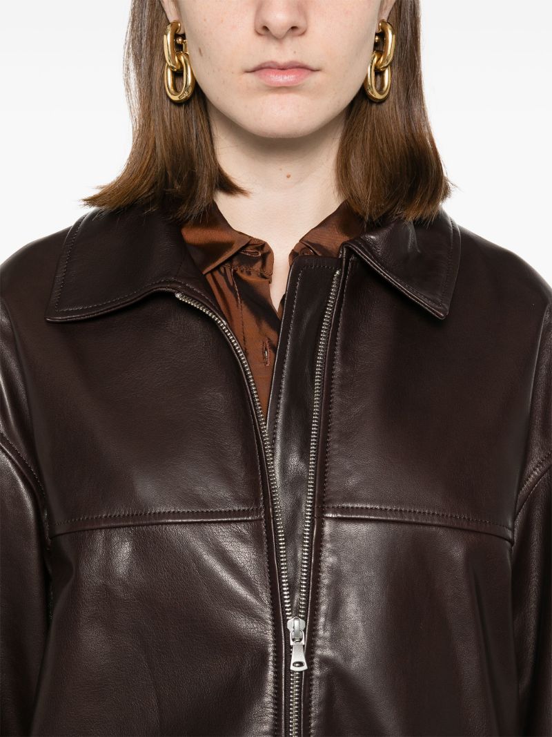 Brown Layne Leather Jacket