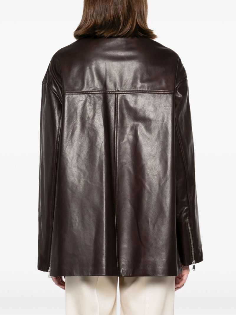Brown Layne Leather Jacket