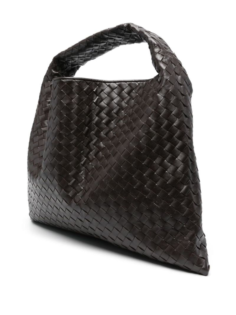 Brown Large Hop Leather Tote Bag