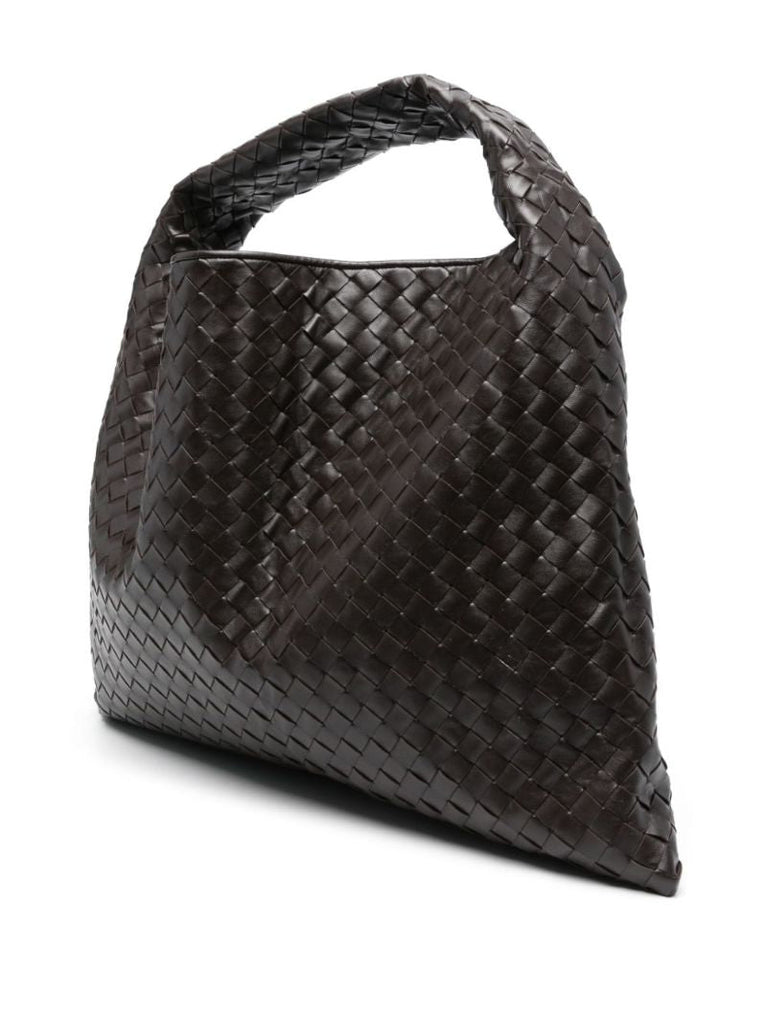 Brown Large Hop Leather Tote Bag