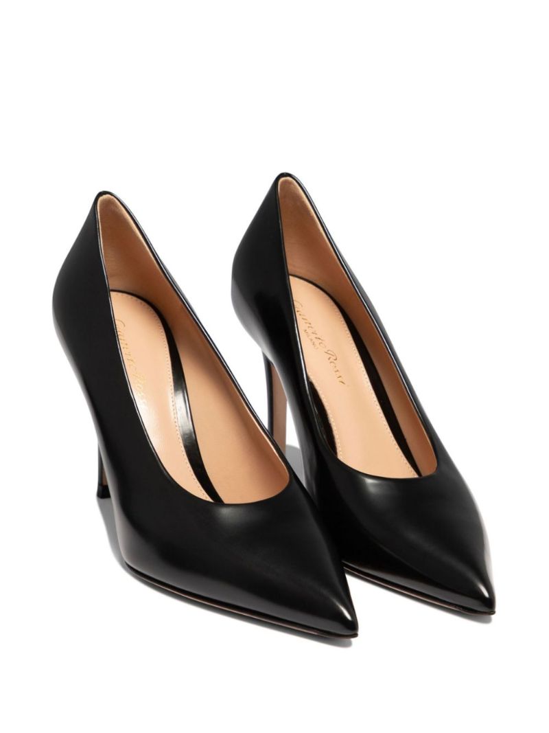 Black Robbie 85 Leather Pumps