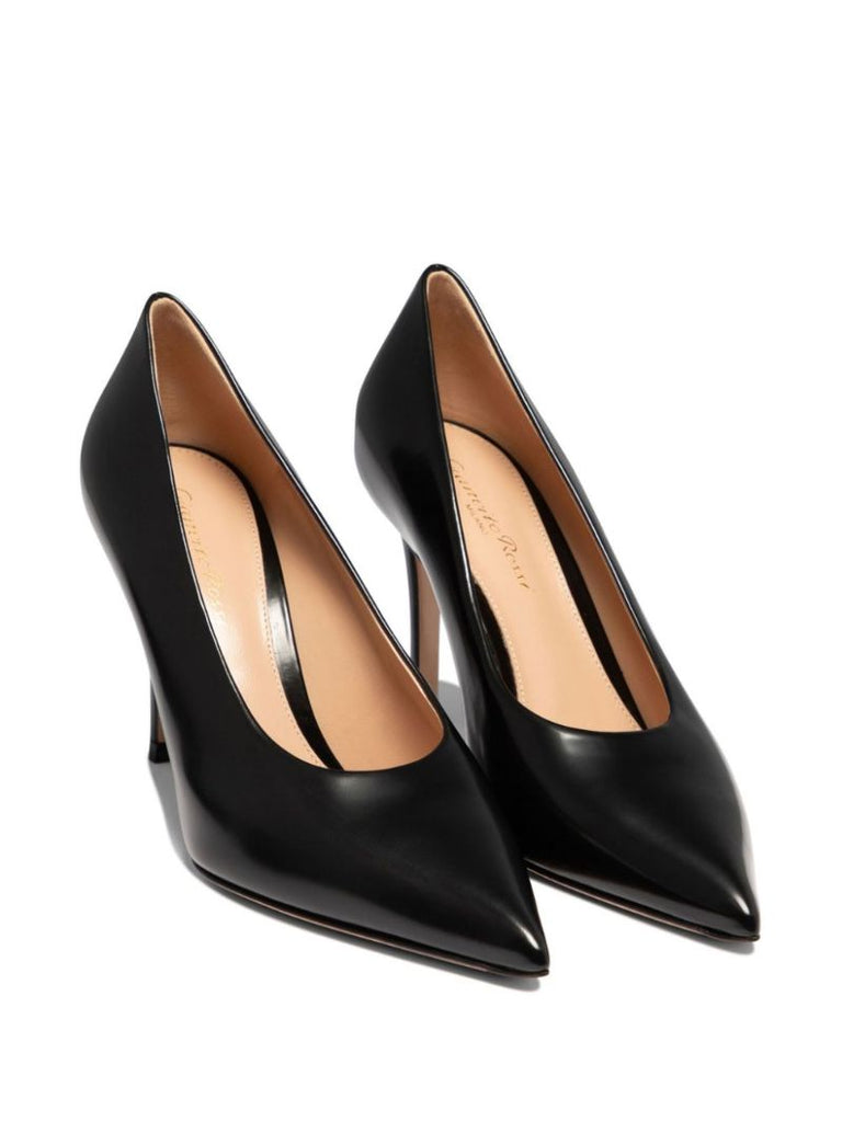 Black Robbie 85 Leather Pumps