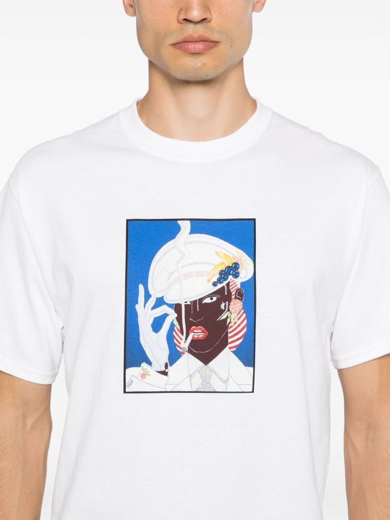 X Antonio Lopez White Illustration-print T-shirt