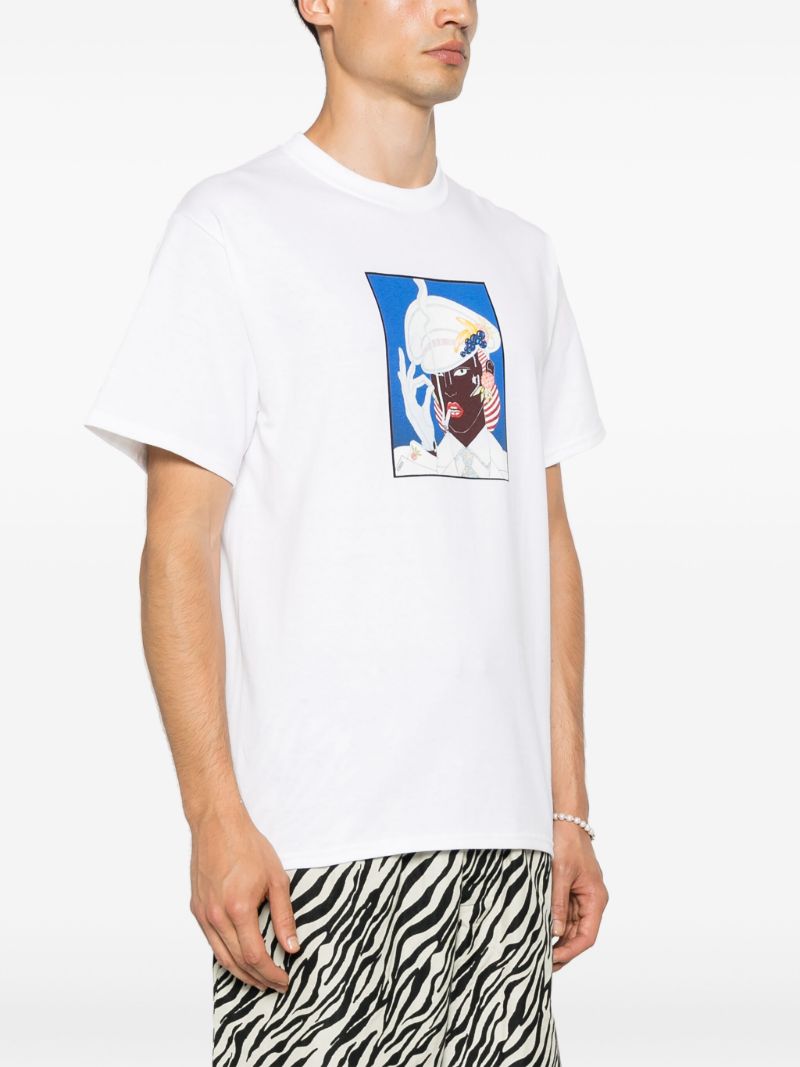 X Antonio Lopez White Illustration-print T-shirt