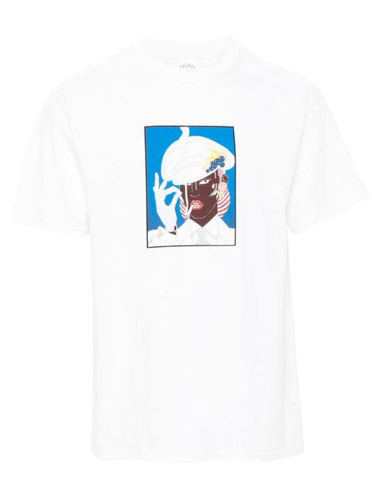 X Antonio Lopez White Illustration-print T-shirt