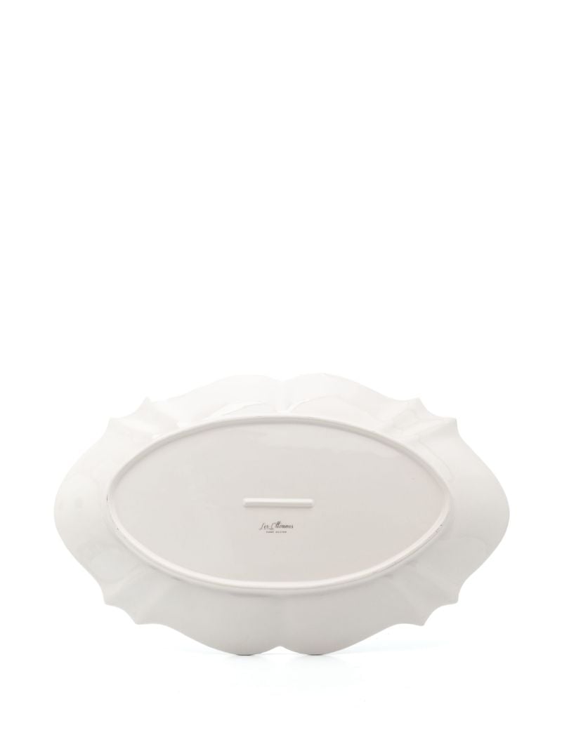 Green Leaves Ceramic Tray