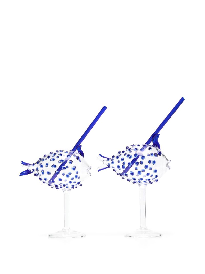 Pufferfish-shaped Cocktail Glasses