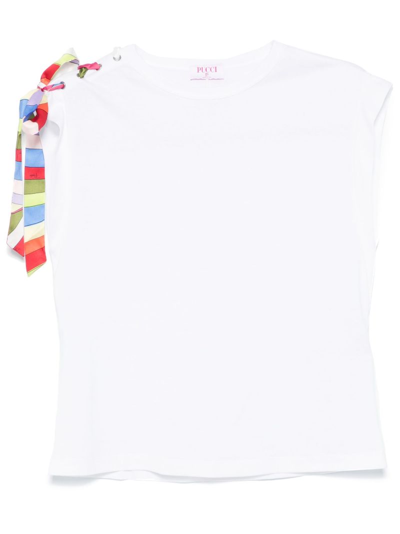 Tie-detail T-shirt