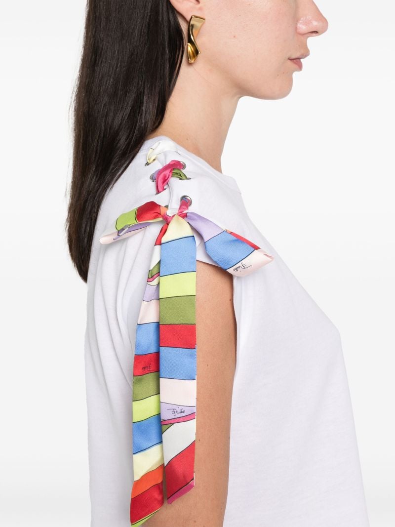 Tie-detail T-shirt