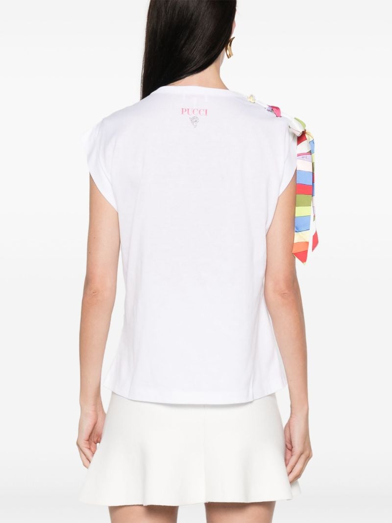 Tie-detail T-shirt