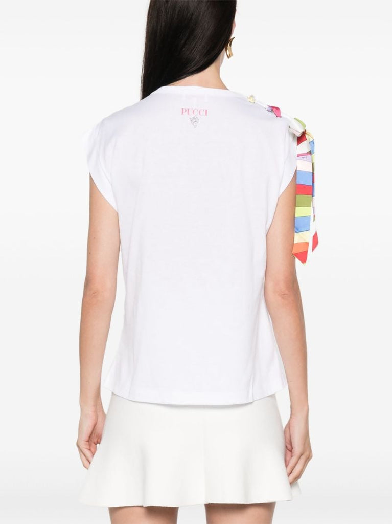 Tie-detail T-shirt