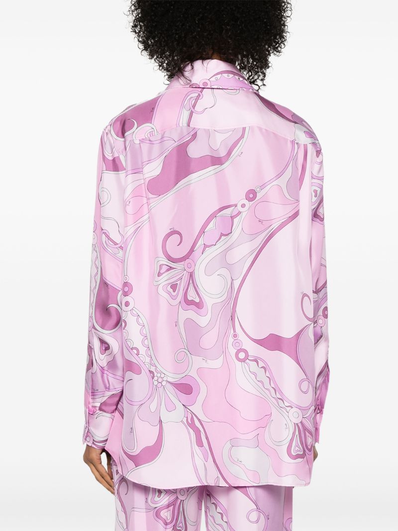 Pink Orchidee-print Shirt