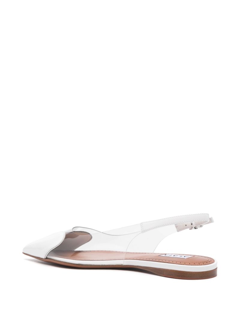 White Le Coeur Slingback Ballet Pumps