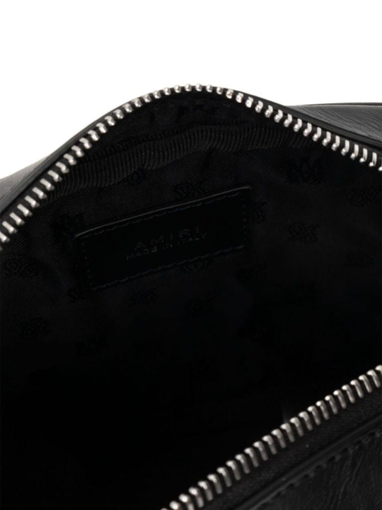Black Bandana Ma-embroidered Leather Camera Bag