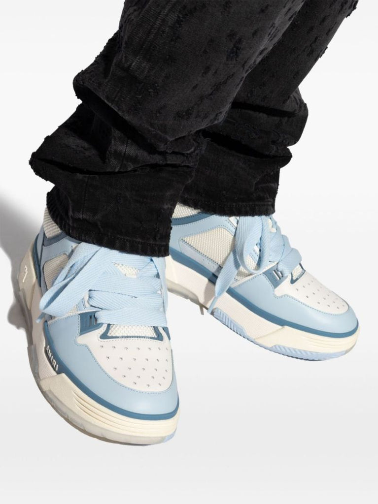 White Ma-1 Panelled Sneakers