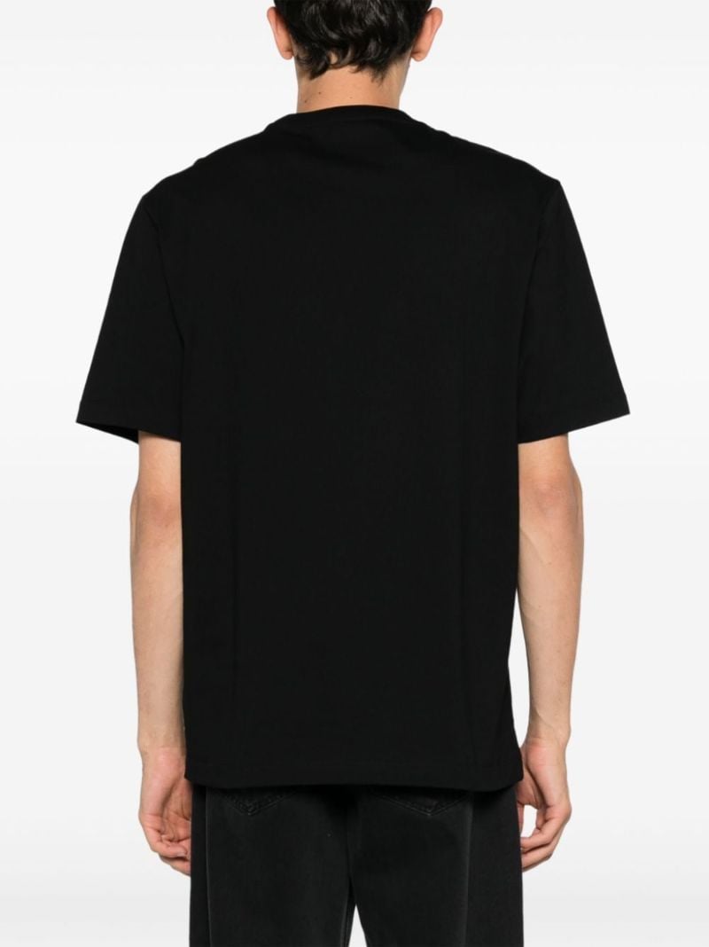 Black Logo-print Cotton T-shirt