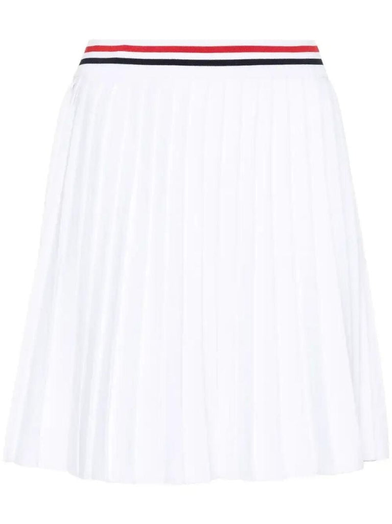 White Rwb-stripe Skirt