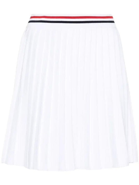 White Rwb-stripe Skirt