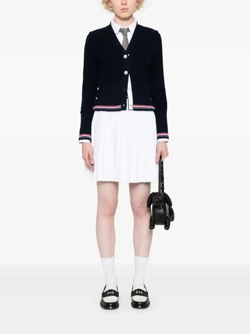 White Rwb-stripe Skirt