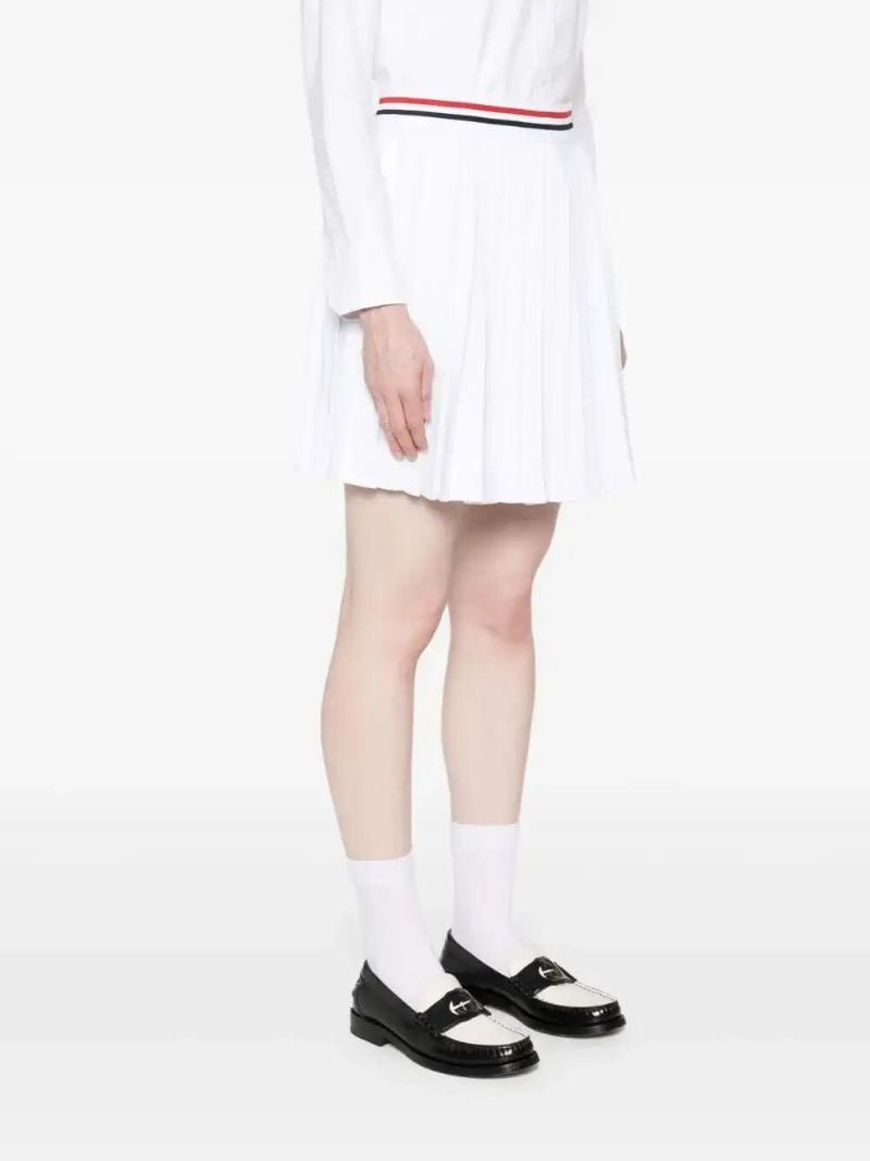 White Rwb-stripe Skirt