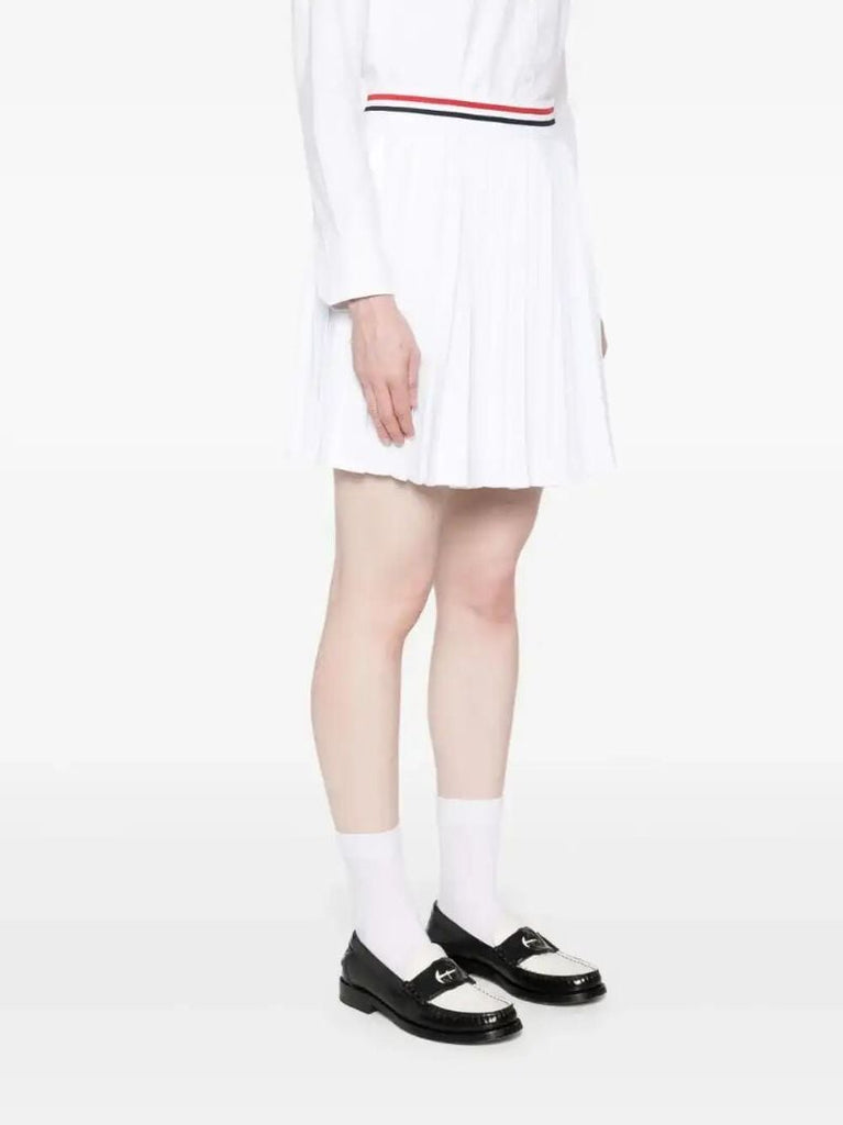 White Rwb-stripe Skirt