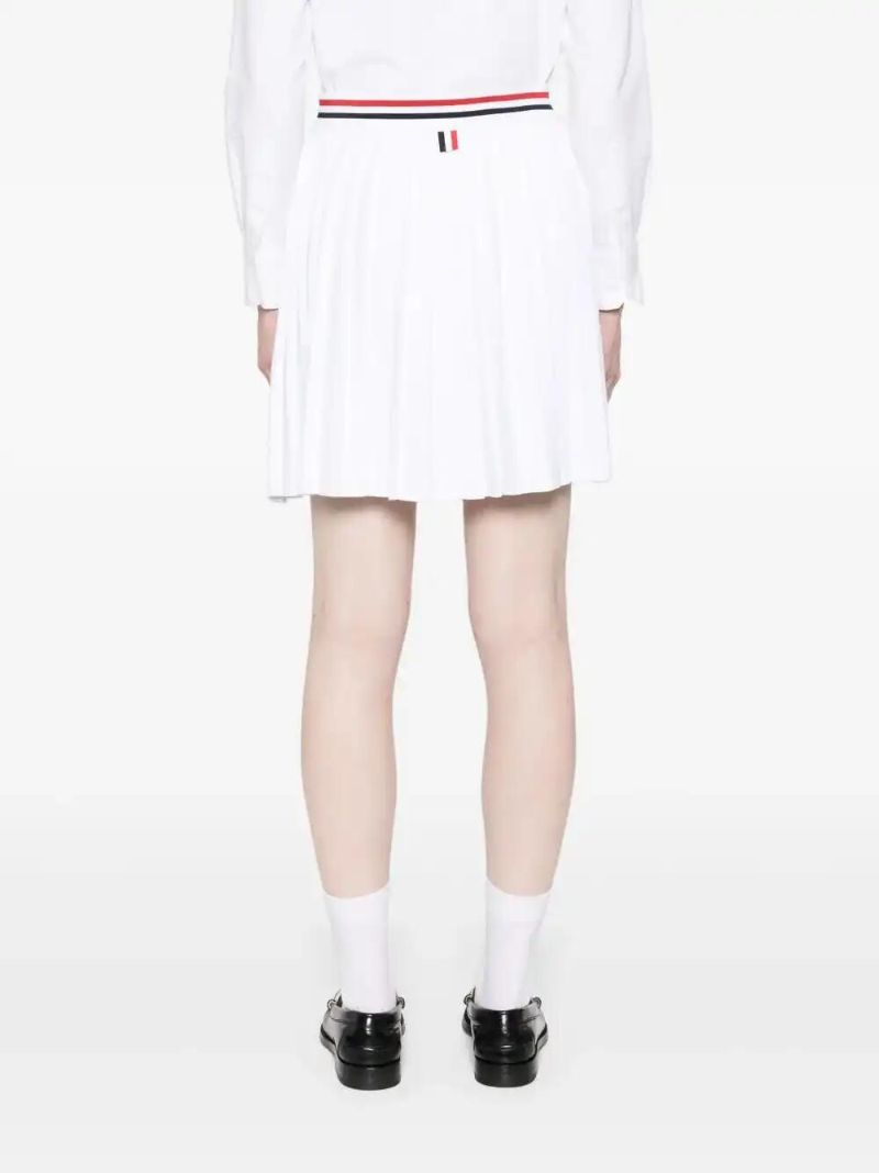 White Rwb-stripe Skirt