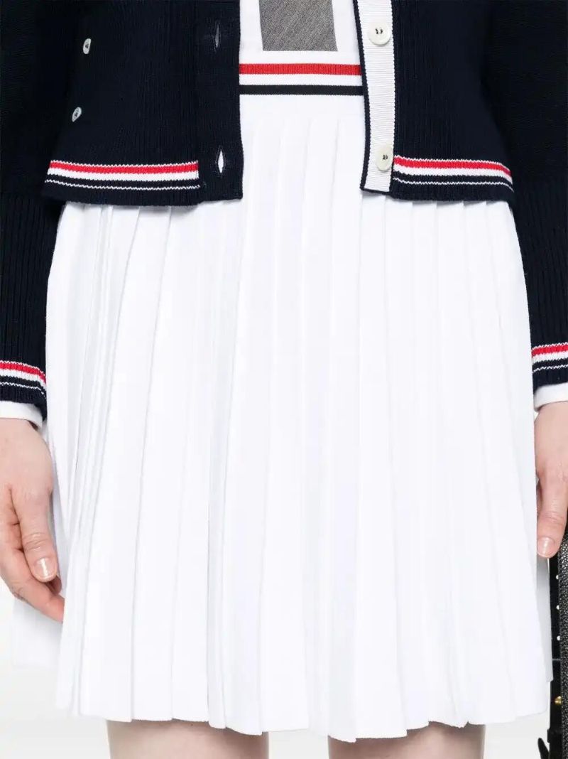 White Rwb-stripe Skirt