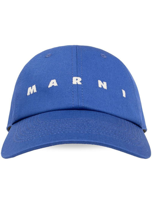 Blue Logo-embroidered Baseball Cap