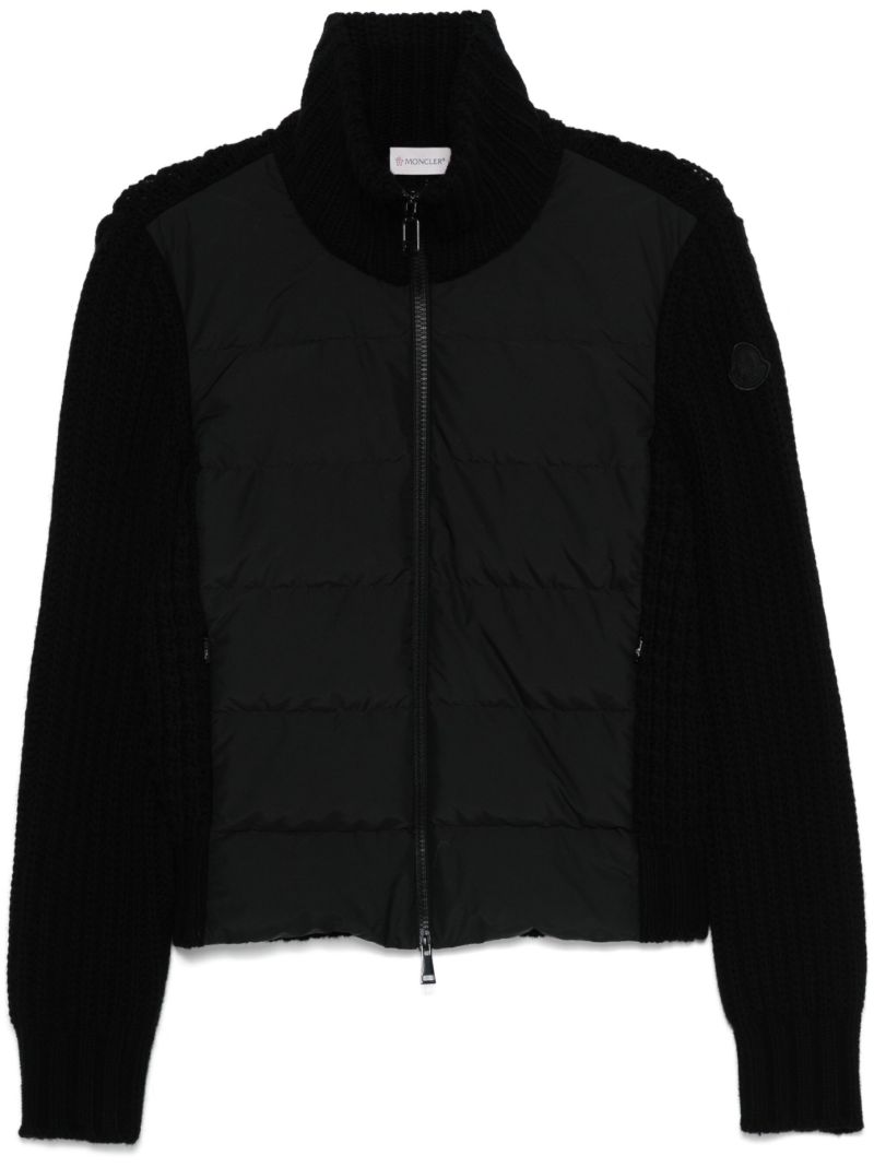 Padded Zip Cardigan