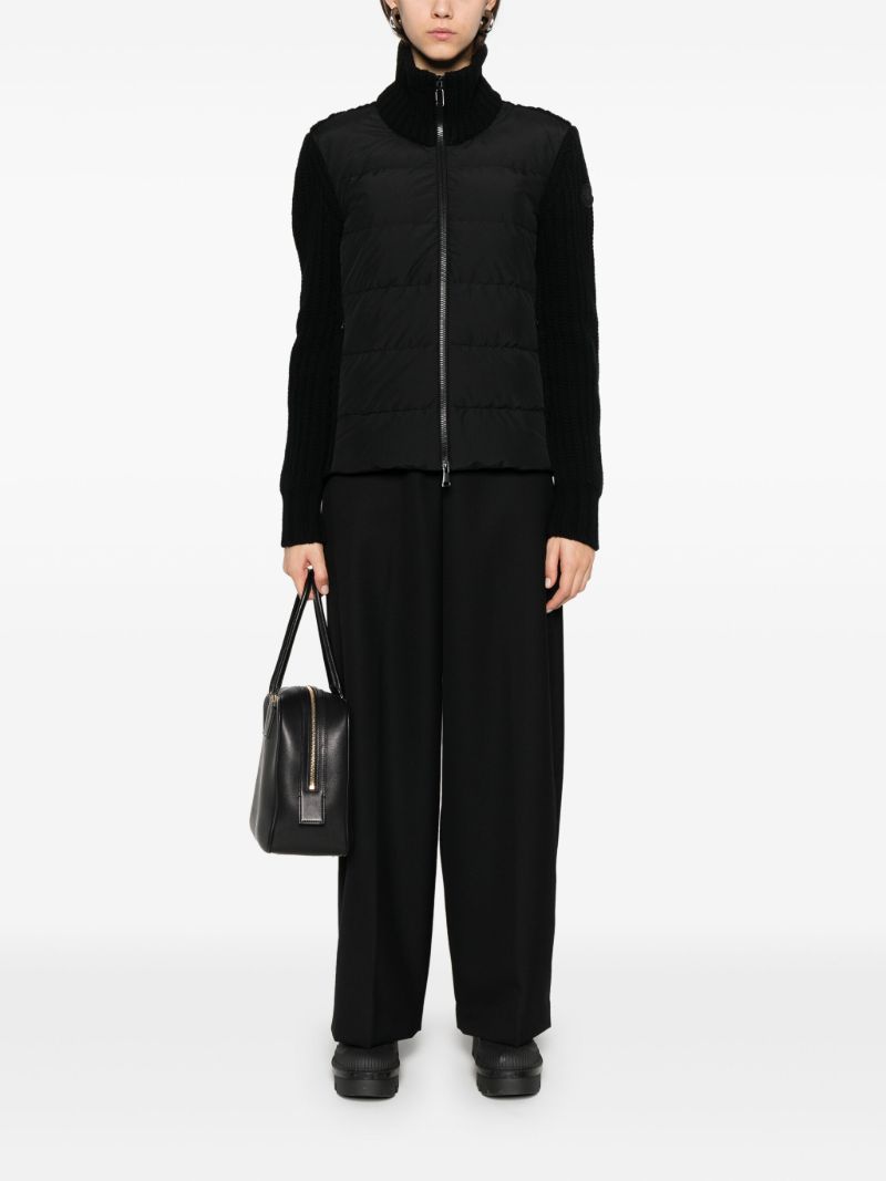 Padded Zip Cardigan