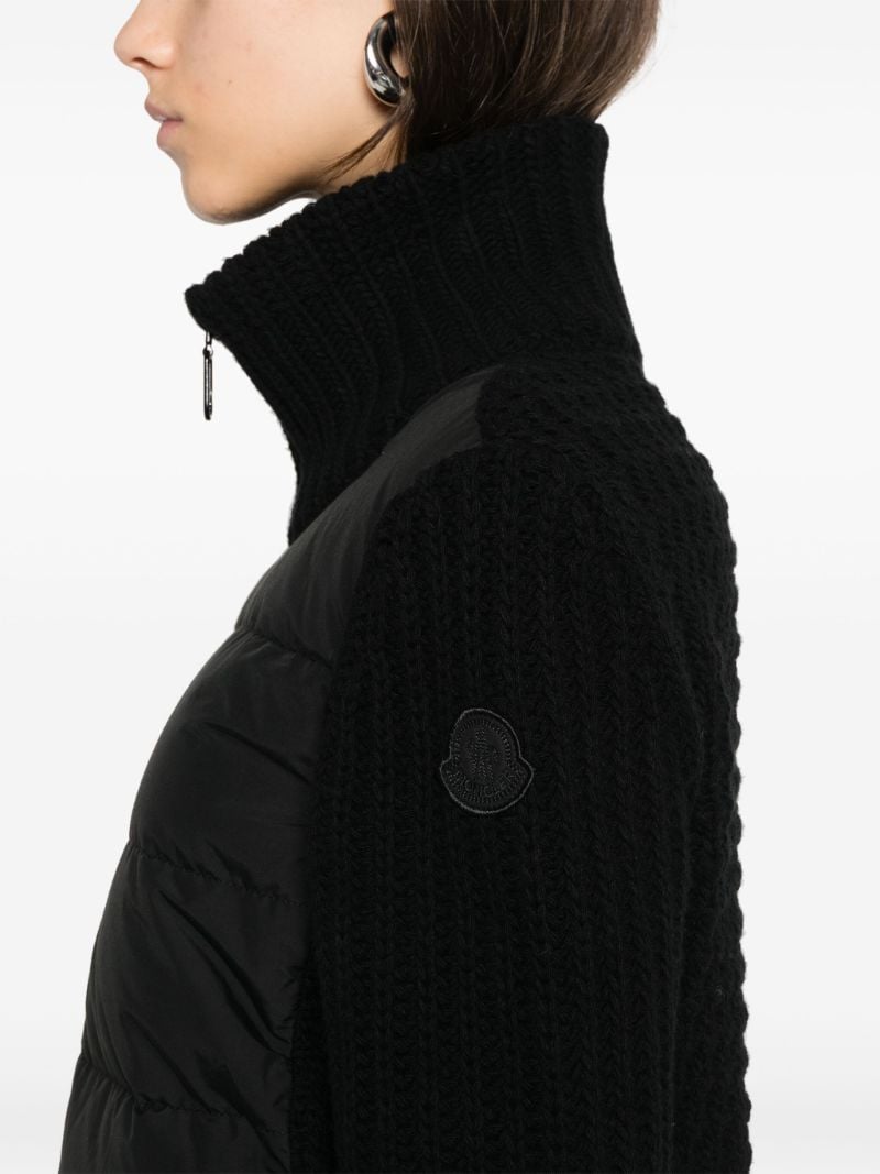 Padded Zip Cardigan