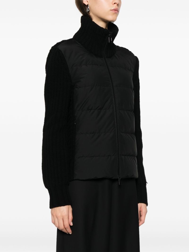 Padded Zip Cardigan