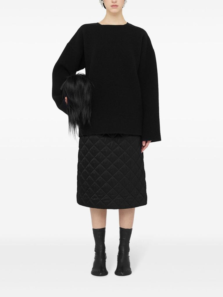 Quilted Midi Skirt
