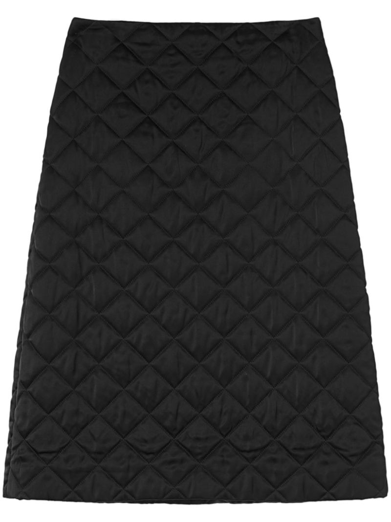 Quilted Midi Skirt