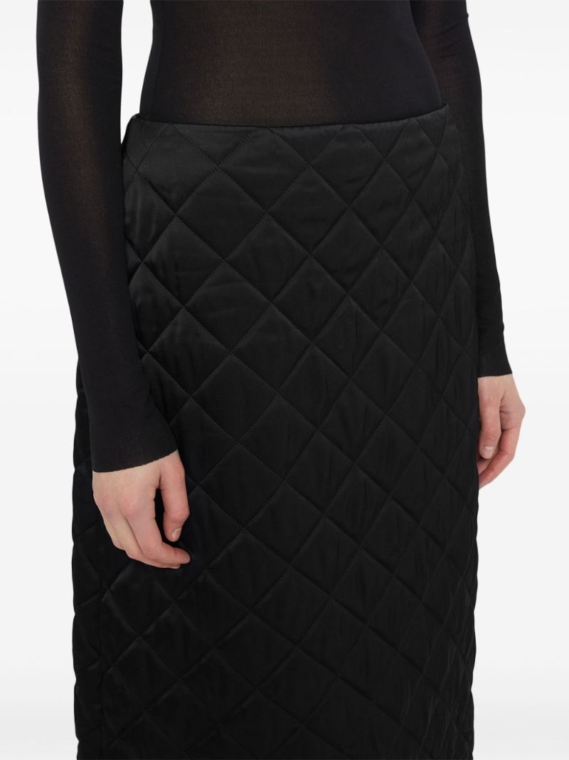 Quilted Midi Skirt