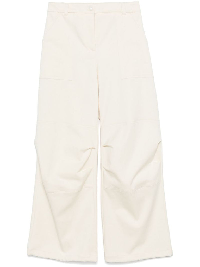White Flared Trousers