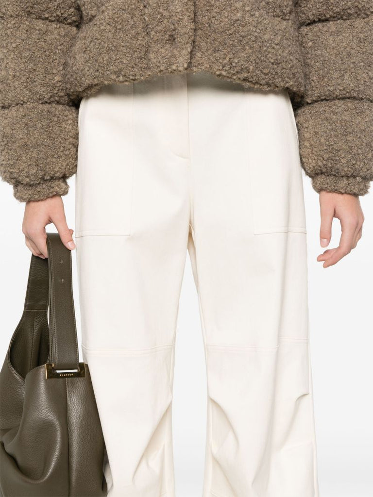 White Flared Trousers