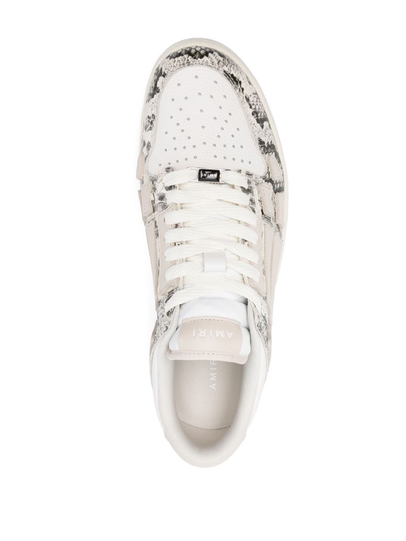 Neutral Snake Skel Top Sneakers