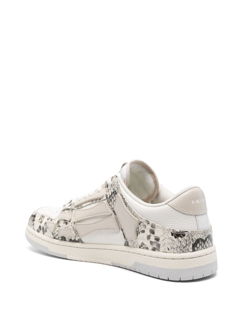 Neutral Snake Skel Top Sneakers