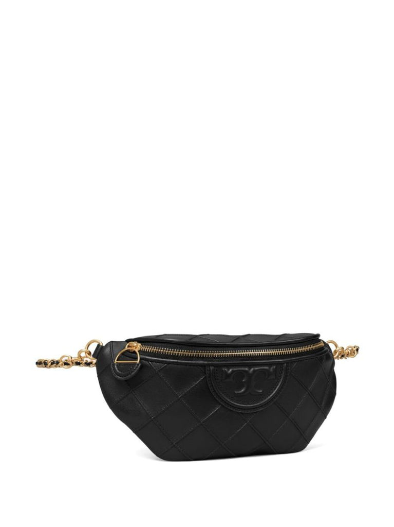 Black Fleming Leather Belt Bag