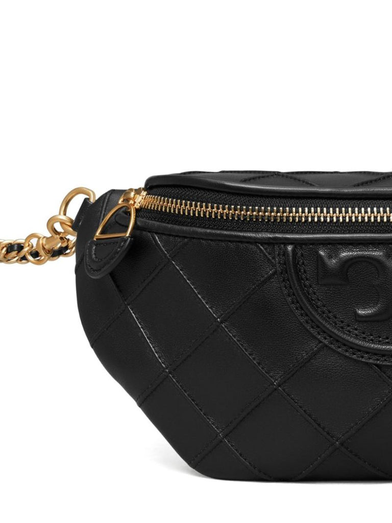 Black Fleming Leather Belt Bag